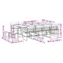 Juego de comedor de jardín 13 pzas con cojines textilene blanco by , Garden sets - Ref: Foro24-3295115, Price: 601,82 €, Disc...