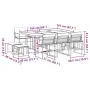 Gartensitzgruppe 11-teilig mit weißen Textilene-Kissen. von , Gartensets - Ref: Foro24-3295099, Preis: 466,76 €, Rabatt: %