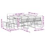 Gartensitzgruppe 11-teilig mit weißen Textilene-Kissen. von , Gartensets - Ref: Foro24-3295099, Preis: 472,06 €, Rabatt: %