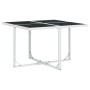 Juego de comedor de jardín 9 pzas con cojines textilene blanco by , Garden sets - Ref: Foro24-3295108, Price: 417,78 €, Disco...