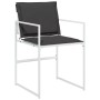 Juego de comedor de jardín 9 pzas con cojines textilene blanco by , Garden sets - Ref: Foro24-3295108, Price: 417,78 €, Disco...
