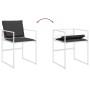 Juego de comedor de jardín 9 pzas con cojines textilene blanco by , Garden sets - Ref: Foro24-3295108, Price: 417,78 €, Disco...
