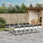 Gartenmöbel-Set 17-teilig mit weißen Textilene-Kissen von , Gartensets - Ref: Foro24-3295117, Preis: 875,08 €, Rabatt: %