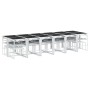 Juego de comedor de jardín 17 pzas con cojines textilene blanco by , Garden sets - Ref: Foro24-3295117, Price: 886,13 €, Disc...