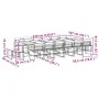 Juego de comedor de jardín 17 pzas con cojines textilene blanco by , Garden sets - Ref: Foro24-3295117, Price: 874,98 €, Disc...