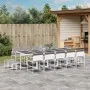 Gartensitzgruppe 15-teilig mit weißen Textilene-Kissen. von , Gartensets - Ref: Foro24-3295101, Preis: 757,41 €, Rabatt: %