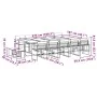 Gartensitzgruppe 15-teilig mit weißen Textilene-Kissen. von , Gartensets - Ref: Foro24-3295101, Preis: 757,41 €, Rabatt: %