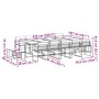 Gartensitzgruppe 15-teilig mit weißen Textilene-Kissen. von , Gartensets - Ref: Foro24-3295101, Preis: 766,00 €, Rabatt: %