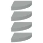 Estantes flotantes de pared 4 uds MDF gris 25x25x3,8 cm de vidaXL, Estantes y estanterías - Ref: Foro24-323903, Precio: 40,46...