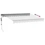 Toldo retráctil automático gris antracita y blanco 300x250 cm by , Awnings - Ref: Foro24-3310225, Price: 328,82 €, Discount: %
