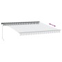 Toldo retráctil manual con luz LED antracita y blanco 400x300cm von , Markisen - Ref: Foro24-3310231, Preis: 300,10 €, Rabatt: %