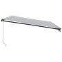 Toldo retráctil manual gris antracita y blanco 500x300 cm von , Markisen - Ref: Foro24-3310238, Preis: 446,85 €, Rabatt: %