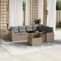 Set sofás de jardín 7 piezas y cojines ratán sintético beige von , Gartensets - Ref: Foro24-3267299, Preis: 489,22 €, Rabatt: %