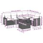 Set sofás de jardín 7 piezas y cojines ratán sintético beige von , Gartensets - Ref: Foro24-3267299, Preis: 489,22 €, Rabatt: %