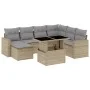 Set de sofás de jardín y cojines 8 piezas ratán sintético beige by , Garden sets - Ref: Foro24-3267439, Price: 532,70 €, Disc...