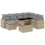 Set de sofás de jardín y cojines 8 piezas ratán sintético beige von , Gartensets - Ref: Foro24-3267439, Preis: 531,84 €, Raba...