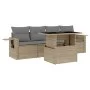 Juego de sofás jardín con cojines 5 pzas ratán sintético beige by , Garden sets - Ref: Foro24-3267729, Price: 356,61 €, Disco...