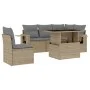 Juego de sofás jardín con cojines 6 pzas ratán sintético beige by , Garden sets - Ref: Foro24-3267909, Price: 431,78 €, Disco...