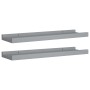 Shelf for photo frames 2 pcs gray MDF 40x9x3 cm by vidaXL, Shelves and shelves - Ref: Foro24-323934, Price: 17,84 €, Discount: %