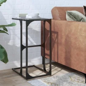 Mesa auxiliar con vidrio transparente acero 40x30x61,5 cm by , Side tables - Ref: Foro24-846036, Price: 29,16 €, Discount: %