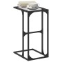 Mesa auxiliar con vidrio transparente acero 40x30x61,5 cm de , Mesas auxiliares - Ref: Foro24-846036, Precio: 29,74 €