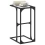 Mesa auxiliar con vidrio transparente acero 40x30x61,5 cm by , Side tables - Ref: Foro24-846036, Price: 29,16 €, Discount: %
