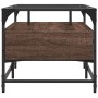 Mesa de centro con puertas de vidrio marrón roble 68,5x50x50 cm by , Coffee table - Ref: Foro24-846048, Price: 96,26 €, Disco...