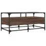 Mesa de centro con puertas de vidrio marrón roble 68,5x50x50 cm by , Coffee table - Ref: Foro24-846048, Price: 94,96 €, Disco...
