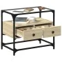 Mueble TV cristal y madera ingeniería roble Sonoma 60x35x51 cm by , TV Furniture - Ref: Foro24-846055, Price: 56,06 €, Discou...