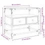 Mueble TV cristal y madera ingeniería roble Sonoma 60x35x51 cm by , TV Furniture - Ref: Foro24-846055, Price: 56,06 €, Discou...