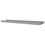 Repisa para marcos de fotos 2 uds MDF gris 80x9x3 cm de vidaXL, Estantes y estanterías - Ref: Foro24-323936, Precio: 21,36 €,...