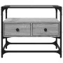 Mueble TV cristal y madera ingeniería gris Sonoma 60x35x51 cm de , Muebles TV - Ref: Foro24-846057, Precio: 60,50 €, Descuent...