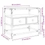 Mueble TV cristal y madera ingeniería gris Sonoma 60x35x51 cm de , Muebles TV - Ref: Foro24-846057, Precio: 60,50 €, Descuent...
