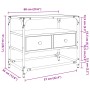 TV-Möbel aus Glas und Holz in grauer Sonoma-Ingenieurkunst, 60x35x51 cm. von , TV-Möbel - Ref: Foro24-846057, Preis: 61,36 €,...
