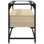 TV-Möbel aus Glas und Holz, Eichenholzoptik, 80x35x51 cm. von , TV-Möbel - Ref: Foro24-846060, Preis: 70,01 €, Rabatt: %