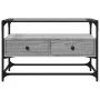 Mueble TV cristal y madera ingeniería gris Sonoma 80x35x51 cm by , TV Furniture - Ref: Foro24-846062, Price: 73,46 €, Discoun...