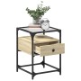 Mesita de noche madera de ingeniería roble Sonoma 40x40x55 cm by , Nightstands - Ref: Foro24-846076, Price: 54,87 €, Discount: %