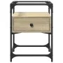 Nachttisch aus Sonoma-Eiche, 40x40x55 cm, aus Holzwerkstoff. von , Nachttische - Ref: Foro24-846076, Preis: 54,05 €, Rabatt: %