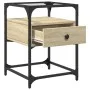 Mesita de noche madera de ingeniería roble Sonoma 40x40x55 cm by , Nightstands - Ref: Foro24-846076, Price: 54,05 €, Discount: %