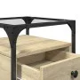Mesita de noche madera de ingeniería roble Sonoma 40x40x55 cm by , Nightstands - Ref: Foro24-846076, Price: 54,05 €, Discount: %