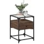 Mesitas noche 2 uds madera ingeniería marrón roble 40x40x55 cm by , Nightstands - Ref: Foro24-846083, Price: 85,00 €, Discoun...