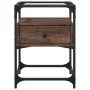 Mesitas noche 2 uds madera ingeniería marrón roble 40x40x55 cm by , Nightstands - Ref: Foro24-846083, Price: 85,00 €, Discoun...