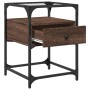 Mesitas noche 2 uds madera ingeniería marrón roble 40x40x55 cm de , Mesitas de noche - Ref: Foro24-846083, Precio: 86,16 €, D...