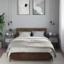 Mesita de noche 2 uds madera ingeniería gris Sonoma 40x40x55 cm by , Nightstands - Ref: Foro24-846081, Price: 85,00 €, Discou...