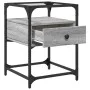 Nachttisch 2 Stück aus grauem Sonoma-Ingenieurholz 40x40x55 cm von , Nachttische - Ref: Foro24-846081, Preis: 85,00 €, Rabatt: %