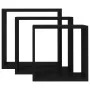 Cube wall shelves 3 units black MDF by vidaXL, Shelves and shelves - Ref: Foro24-323950, Price: 33,81 €, Discount: %