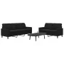 Juego de sofás con cojines 2 piezas terciopelo negro de , Sofás - Ref: Foro24-3278396, Precio: 467,28 €, Descuento: %