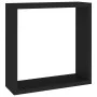 Cube wall shelves 3 units black MDF by vidaXL, Shelves and shelves - Ref: Foro24-323950, Price: 33,81 €, Discount: %