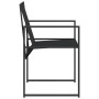 Sillas de jardín con cojines 4 unidades acero y textilene negro by , Garden chairs - Ref: Foro24-4008593, Price: 119,16 €, Di...