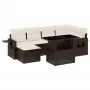 Juego de sofás de jardín 7 piezas con cojines ratán PE marrón by , Garden sets - Ref: Foro24-3274983, Price: 506,93 €, Discou...